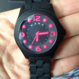  Shop Authentic Marc Jacobs Pelly Black Dial Black Silicone Strap Watch for Women - MBM2543 - Luxxuri