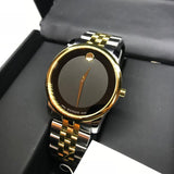 Shop Authentic Movado Museum Classic Black Dial Two Tone Steel Strap Watch For Women - 0606605 - Luxxuri