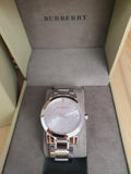  Shop Authentic Burberry The City White Dial Silver Steel Strap Watch for Women - BU9144 - Luxxuri