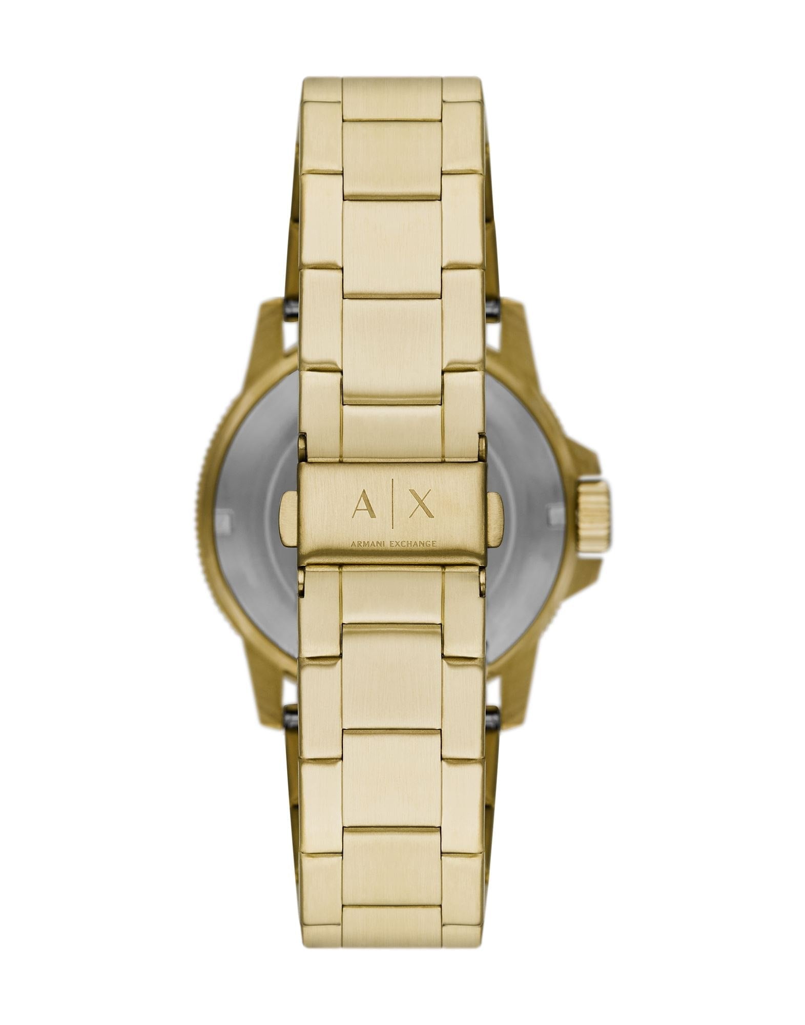  Shop Authentic Armani Exchange Cayde Analog Gold Dial Gold Steel Strap Watch For Men - AX2707 - Luxxuri