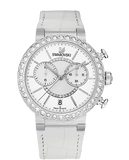  Shop Authentic Swarovski Citra Sphere Chronograph White Dial White Leather Strap Watch for Women - 5027127 - Luxxuri