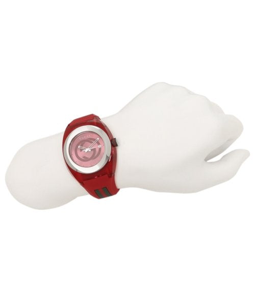  Shop Authentic Gucci Sync XXL Quartz Red Dial Red Rubber Strap Unisex Watch -  YA137103 - Luxxuri