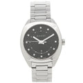  Shop Authentic Gucci GG2570 Diamonds Black Dial Silver Steel Strap Watch For Women - YA142404 - Luxxuri