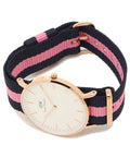  Shop Authentic Daniel Wellington Classic Winchester White Dial Three Tone Nylon Strap Watch For Women - DW00100033 - Luxxuri