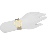  Shop Authentic Gucci 25H Quartz Gold Dial Silver Steel Strap Watch for Women - YA163403 - Luxxuri