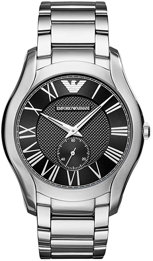  Shop Authentic Emporio Armani Valente Quartz Black Dial Silver Steel Strap Watch For Men - AR11086 - Luxxuri