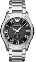  Shop Authentic Emporio Armani Valente Quartz Black Dial Silver Steel Strap Watch For Men - AR11086 - Luxxuri