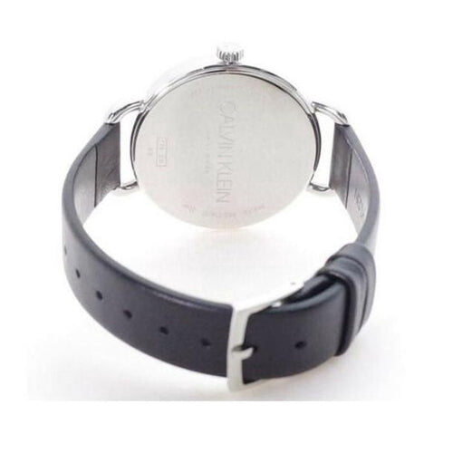  Shop Authentic Calvin Klein Even Black Dial Black Leather Strap Watch for Women - K7B231C1 - Luxxuri