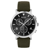  Shop Authentic Hugo Boss Vesada Grey Dial Green Nylon Strap Watch for Men - 1513692 - Luxxuri