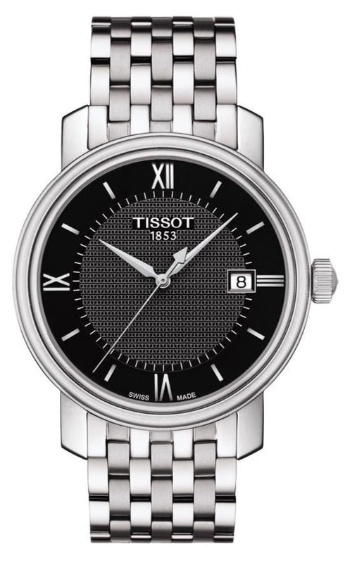  Shop Authentic Tissot T Classic Bridgeport Black Dial Silver Steel Strap Watch For Men - T097.410.11.058.00 - Luxxuri