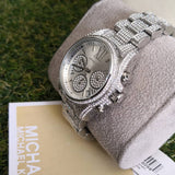  Shop Authentic Michael Kors Mini Bradshaw Crystals Silver Dial Silver Steel Strap Watch For Women - MK6454 - Luxxuri