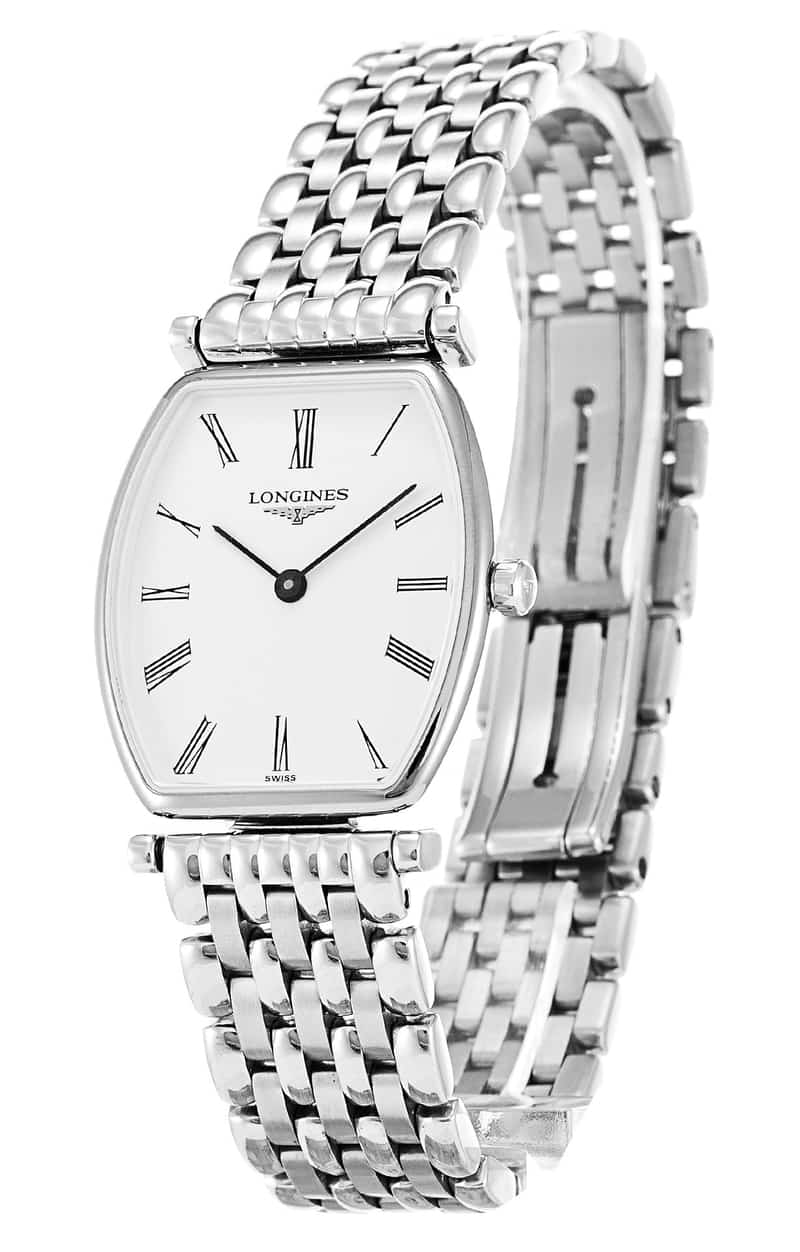  Shop Authentic Longines La Grande Classique de Longines Tonneau White Dial Silver Steel Strap Watch for Women - L4.205.4.11.6 - Luxxuri