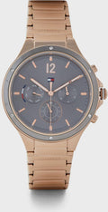  Shop Authentic Tommy Hilfiger Eve Chronograph Quartz Grey Dial Rose Gold Steel Strap Watch For Women - 1782277 - Luxxuri