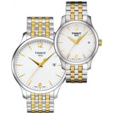  Shop Authentic Tissot T Classic Tradition White Dial Two Tone Mesh Bracelet Watch for Women - T063.210.22.037.00 - Luxxuri