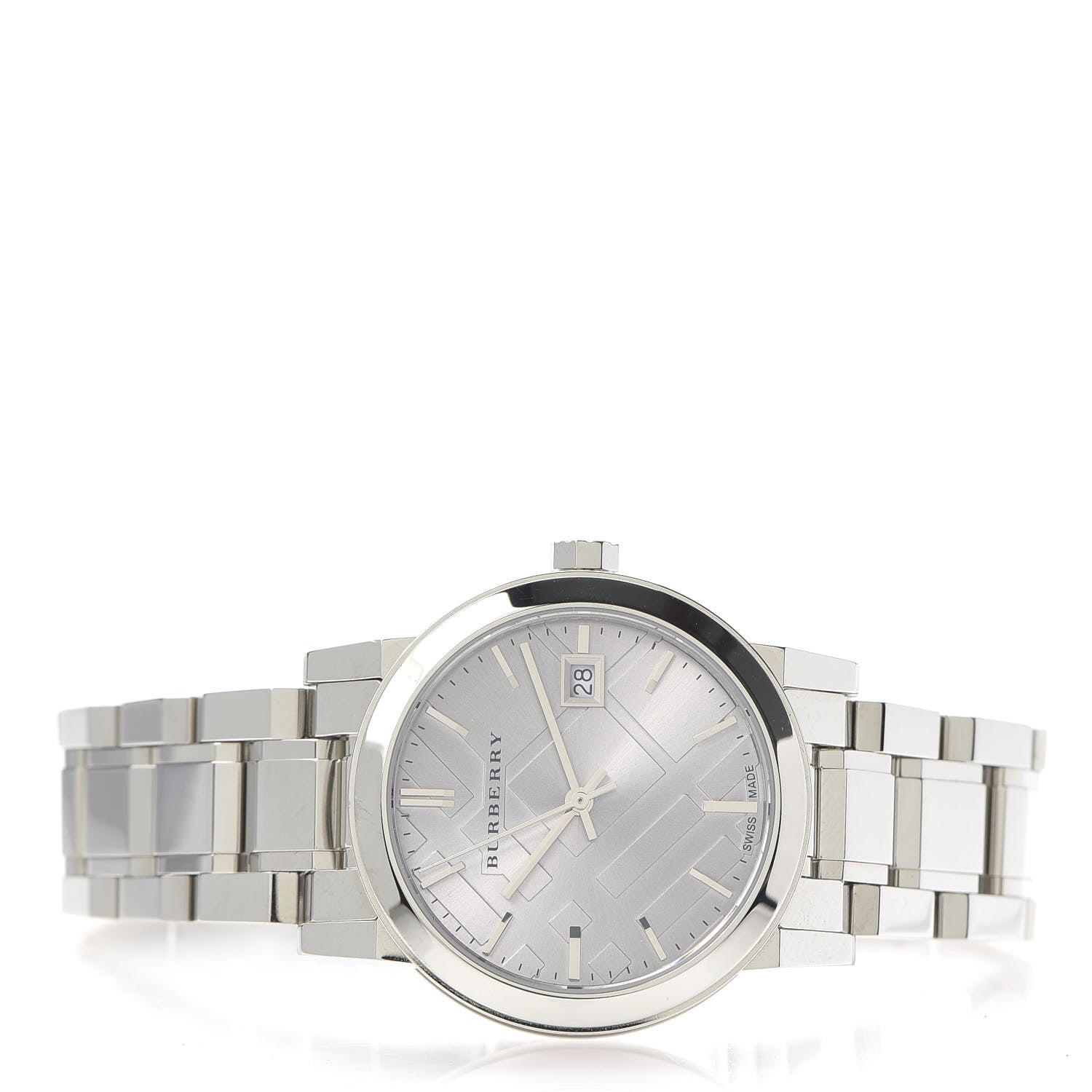  Shop Authentic Burberry The City Silver Dial Silver Steel Strap Watch for Women - BU9143 - Luxxuri
