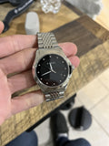  Shop Authentic Gucci G Timeless Diamonds Black Dial Silver Steel Strap Watch For Men - YA126405 - Luxxuri
