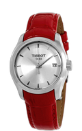  Shop Authentic Tissot Couturier Lady Silver Dial Red Leather Strap Watch for Women - T035.210.16.031.01 - Luxxuri