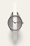  Shop Authentic Calvin Klein Rebel White Dial White Leather Strap Watch for Women - K8P231L6 - Luxxuri