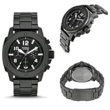  Shop Authentic Fossil Machine Chronograph Black Dial Black Steel Strap Watch for Men - FS4927 - Luxxuri