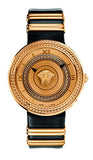  Shop Authentic Versace V Metal Icon Gold Dial Black & Gold Strap Watch for Women - VLC030014 - Luxxuri