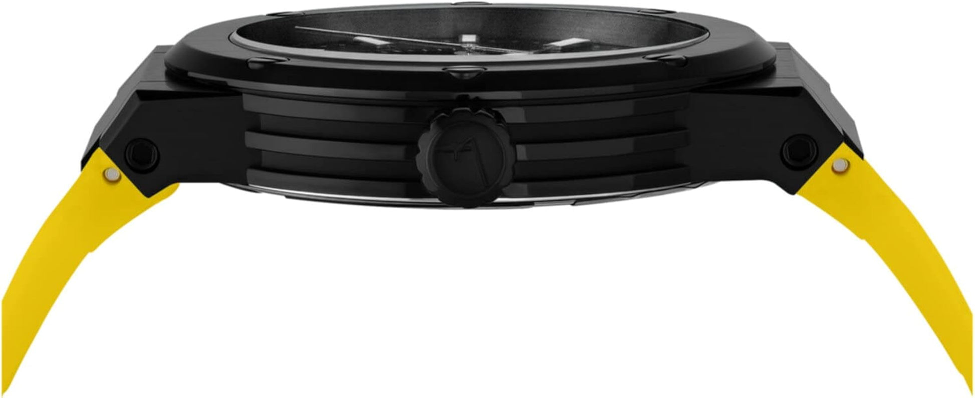  Shop Authentic Salvatore Ferragamo F-80 Classic Black Dial Yellow Rubber Strap Watch for Men - SFHY01522 - Luxxuri