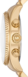  Shop Authentic Michael Kors Lexington Chronograph Blue Dial Gold Steel Strap Watch For Women - MK7216 - Luxxuri