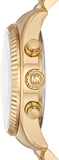 Shop Authentic Michael Kors Lexington Chronograph Blue Dial Gold Steel Strap Watch For Women - MK7216 - Luxxuri