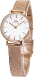  Shop Authentic Daniel Wellington Petite Pressed Melrose White Dial Gold Mesh Bracelet Watch For Women - DW00100447 - Luxxuri