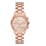  Shop Authentic Michael Kors Runway Chronograph Rose Gold Dial Rose Gold Steel Strap Watch For Women - MK7327 - Luxxuri