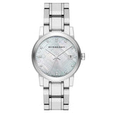  Shop Authentic Burberry The City Diamonds Silver Dial Silver Steel Strap Watch for Women - BU9125 - Luxxuri