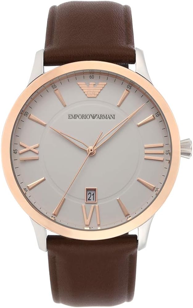  Shop Authentic Emporio Armani Giovanni Quartz White Dial Brown Leather Strap Watch For Men - AR11211 - Luxxuri