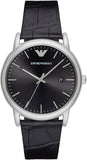  Shop Authentic Emporio Armani Luigi Quartz Black Dial Black Leather Strap Watch For Men - AR2500 - Luxxuri