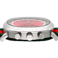  Shop Authentic Gucci Grip Quartz Chronograph Red Dial Two Tone NATO Strap Watch for Men - YA157304 - Luxxuri