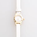 Marc Jacobs Blade White Dial White Leather Strap Watch for Women - MBM1344