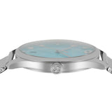  Shop Authentic Gucci G-Timeless Turquiose Mother of Pearl Dial Silver Mesh Bracelet Watch For Women - YA1264039 - Luxxuri