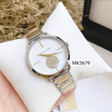  Shop Authentic Michael Kors Silver Dial Two Tone Steel Strap Watch for Women - MK3679 - Luxxuri