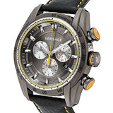  Shop Authentic Versace V Ray Chronograph Grey Dial Black Leather Strap Watch for Men - VDB020014 - Luxxuri