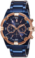  Shop Authentic Guess Jolt Analog Blue Dial Blue Steel Strap Watch for Men - W0377G4 - Luxxuri