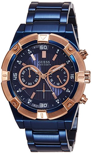  Shop Authentic Guess Jolt Analog Blue Dial Blue Steel Strap Watch for Men - W0377G4 - Luxxuri