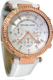  Shop Authentic Michael Kors Parker White Diamonds Dial White Leather Strap Watch for Women - MK2281 - Luxxuri