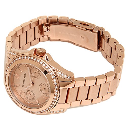 Michael Kors Blair Rose Gold Dial Rose Gold Steel Strap Watch for Women - MK5613