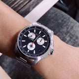  Shop Authentic Gucci G-Timeless Chronograph Black Dial Silver Steel Strap Watch For Men - YA126267 - Luxxuri