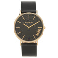  Shop Authentic Coach Perry Black Dial Black Leather Strap Watch for Women - 14503333 - Luxxuri