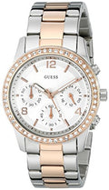  Shop Authentic Guess Mini Spectrum Quartz Silver Dial Two Tone Steel Strap Watch For Women - W0122L1 - Luxxuri