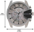  Shop Authentic Diesel Mega Chief Chronograph Silver Dial Silver Steel Strap Watch For Men - DZ4501 - Luxxuri