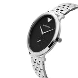  Shop Authentic Emporio Armani Classic Quartz Black Dial Silver Steel Strap Watch For Men - AR11161 - Luxxuri