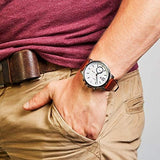  Shop Authentic Tommy Hilfiger Landon Chronograph White Dial Brown Leather Strap Watch for Men - 1791531 - Luxxuri