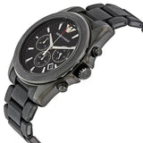  Shop Authentic Emporio Armani Sportivo Chronograph Black Dial Black Silicone Strap Watch For Men - AR6092 - Luxxuri