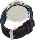  Shop Authentic Tommy Hilfiger Bank Quartz Black Dial Black Rubber Strap Watch for Men - 1791724 - Luxxuri