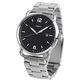 Shop Authentic Fossil The Commuter Black Dial Silver Steel Strap Watch for Men - FS5391 - Luxxuri